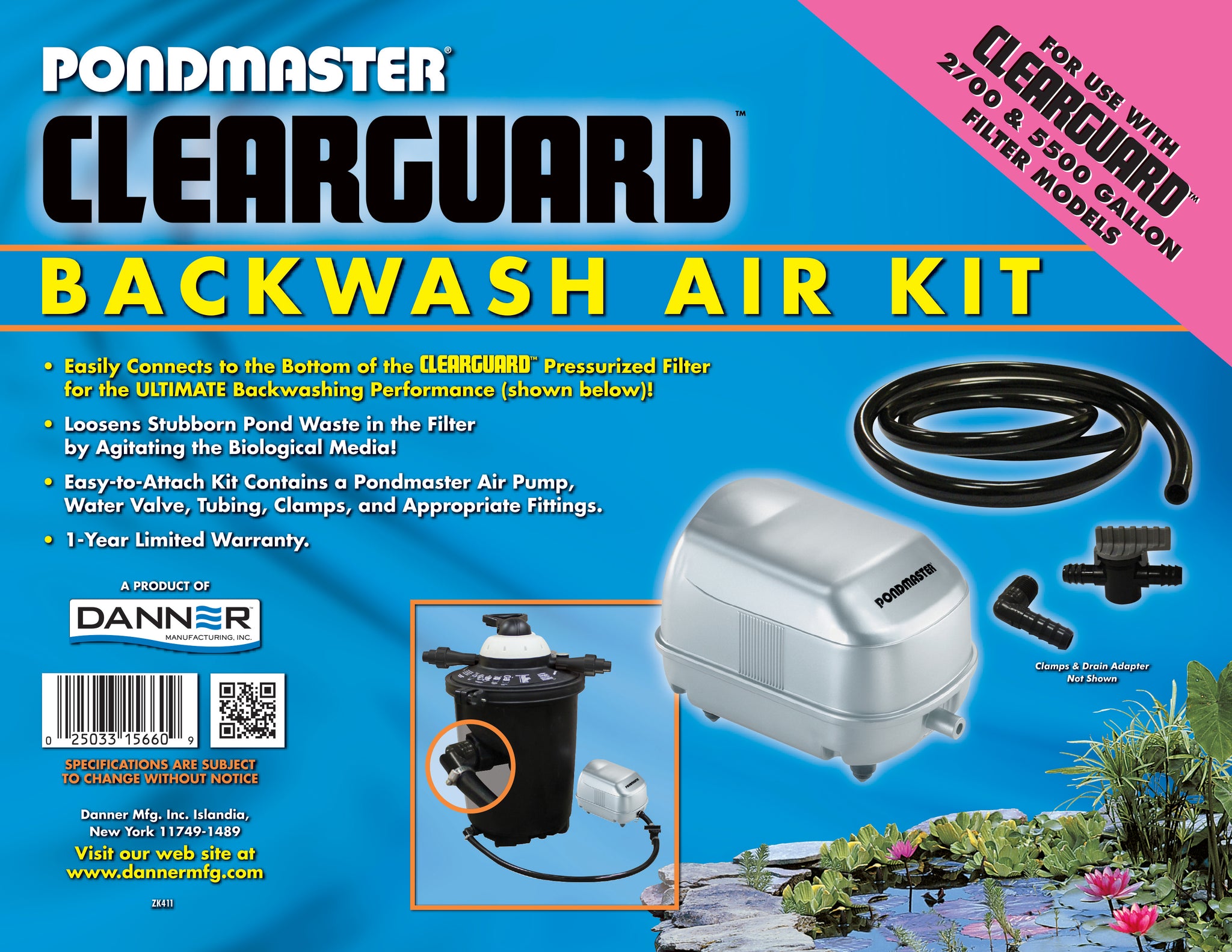Clearguard Backwash Air Kit