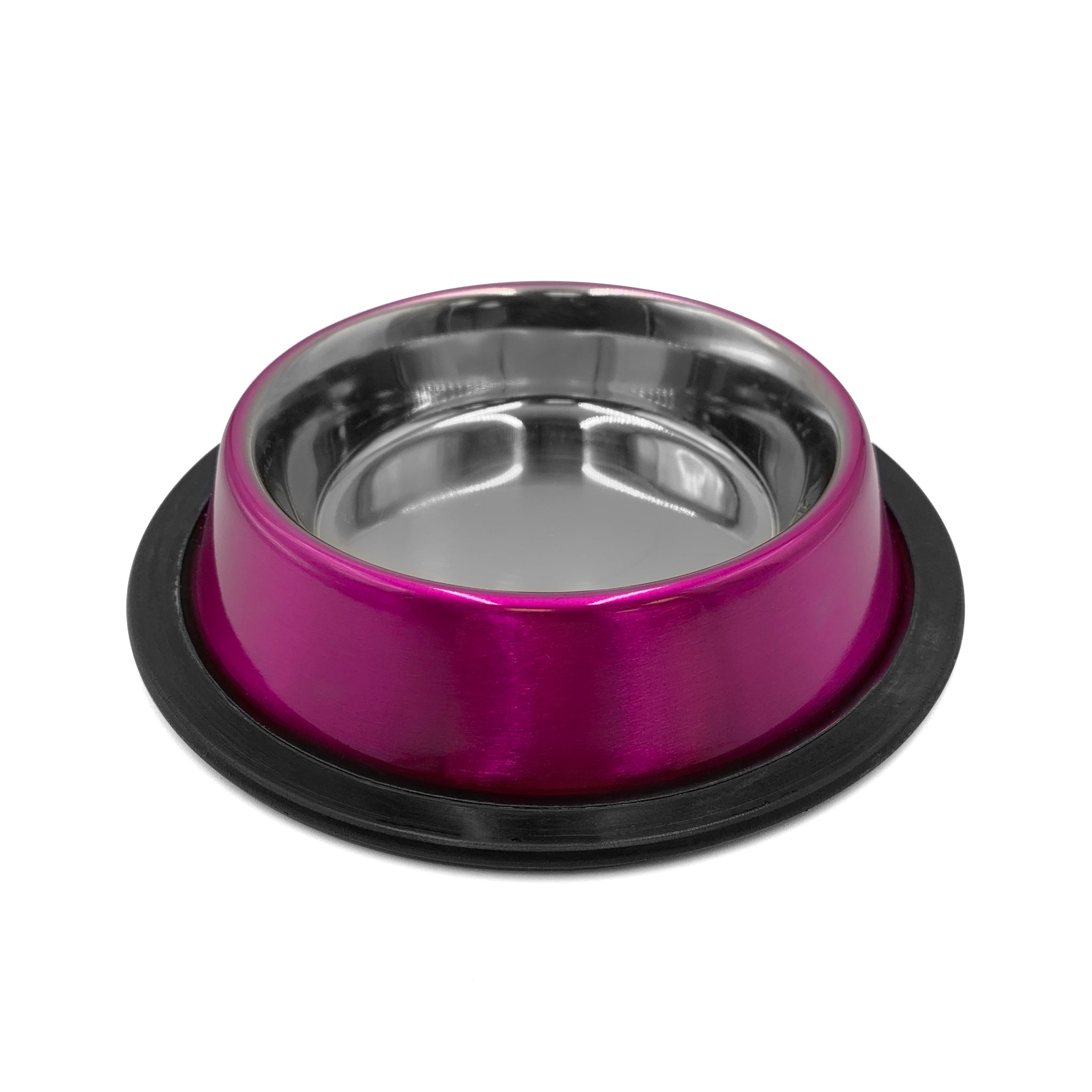 STAINLESS STEEL, ANTI-SKID DOG BOWL LILAC